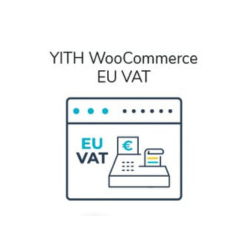 A logo of "YITH WooCommerce EU VAT" With colour. 